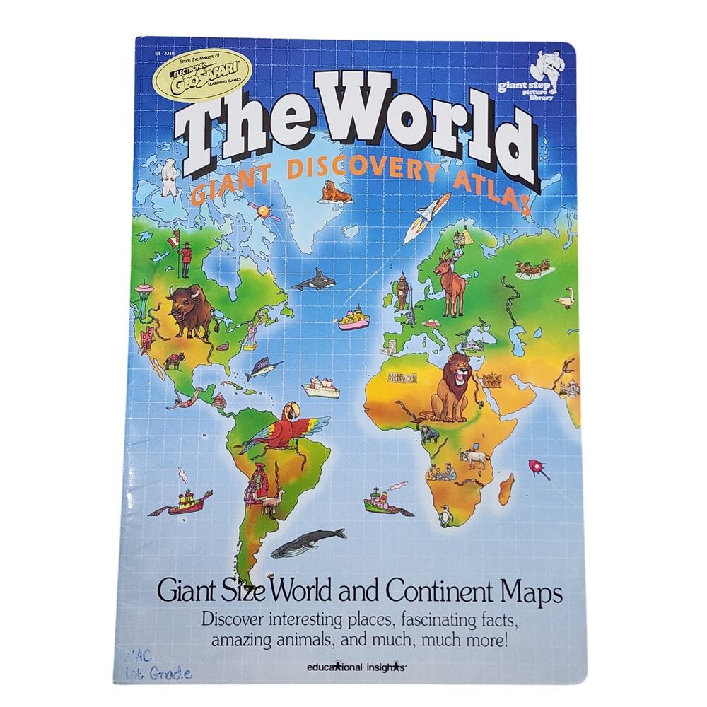 20x14 XXL Circle Time Kids Book - The World Atlas